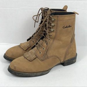 Vintage Women’s Cabela’s Tassel Kiltie Boots Lace-Up Size 6.5 B Style # 82-3811